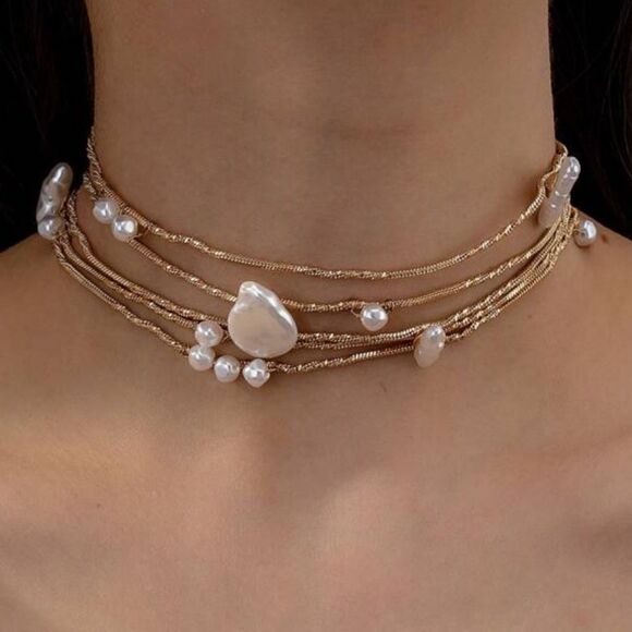 Vintage style pearl necklace N257 - Picture 1 of 3